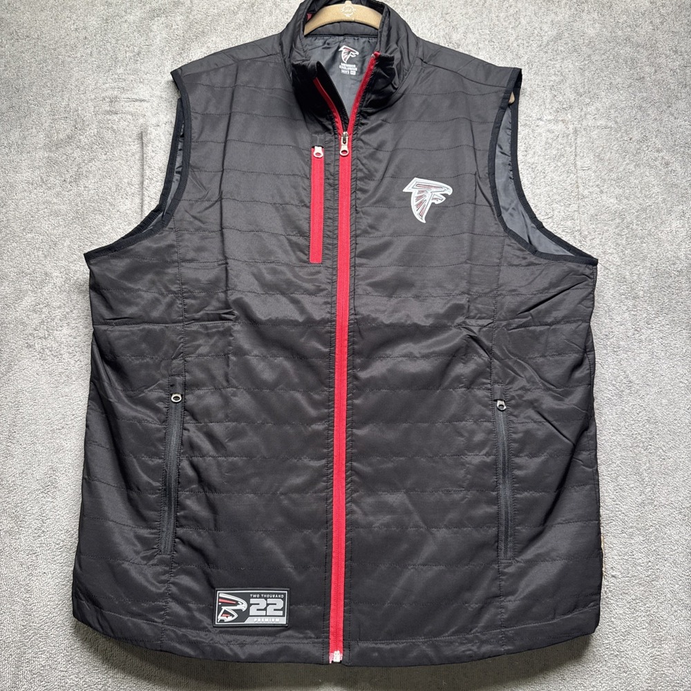 Atlanta Falcons 2022 Premium Member Exclusive Vest Black Red Men's XL NFL